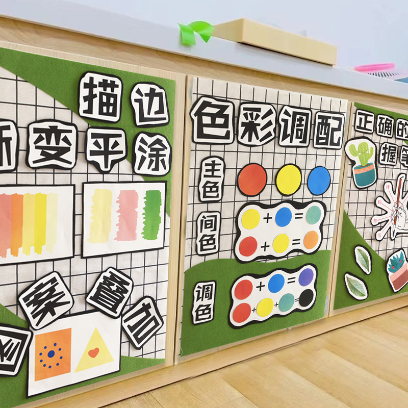 幼儿园书法主题美工益智区角域墙面墙饰班级教室走廊环创装饰材料