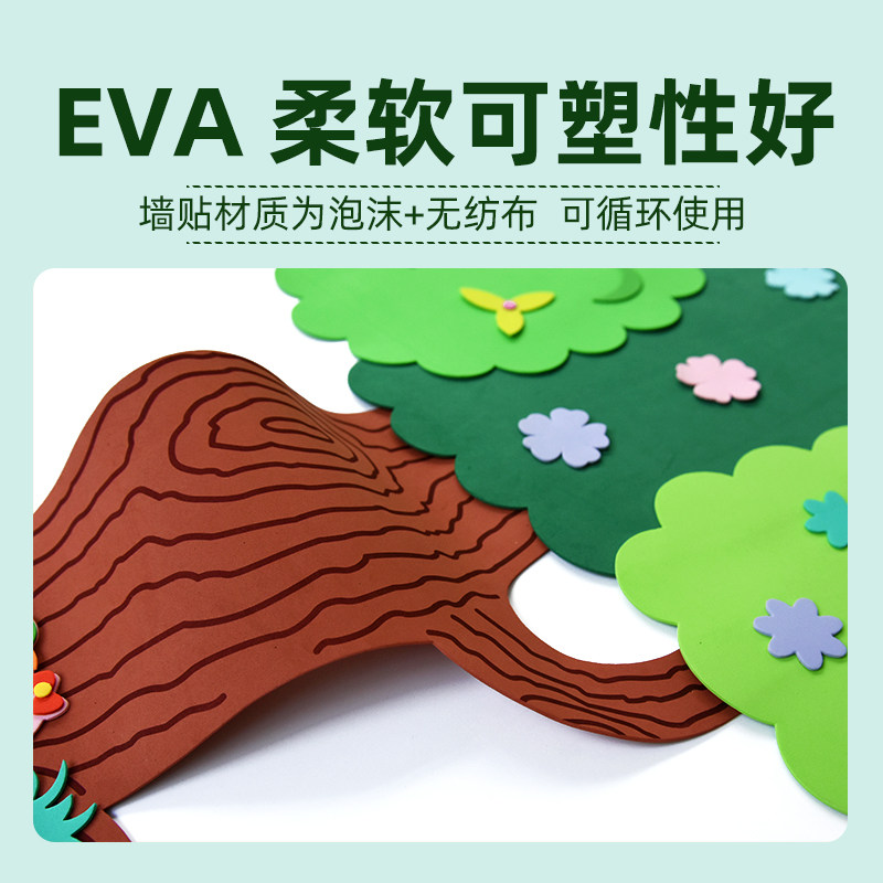 新年环创元旦节日幼儿园装饰立体墙贴黑板报学校教室文化布置2024