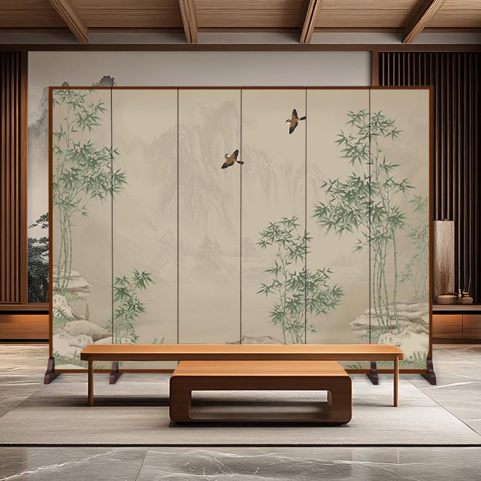 屏风隔断客厅2025新款玄关正对门卧室折叠移动遮挡进门办公室饭厅