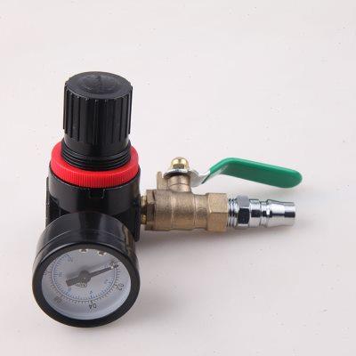泡沫机配件调压阀 开关压力表 1/4球阀 打泡机进气阀泡沫桶入气阀