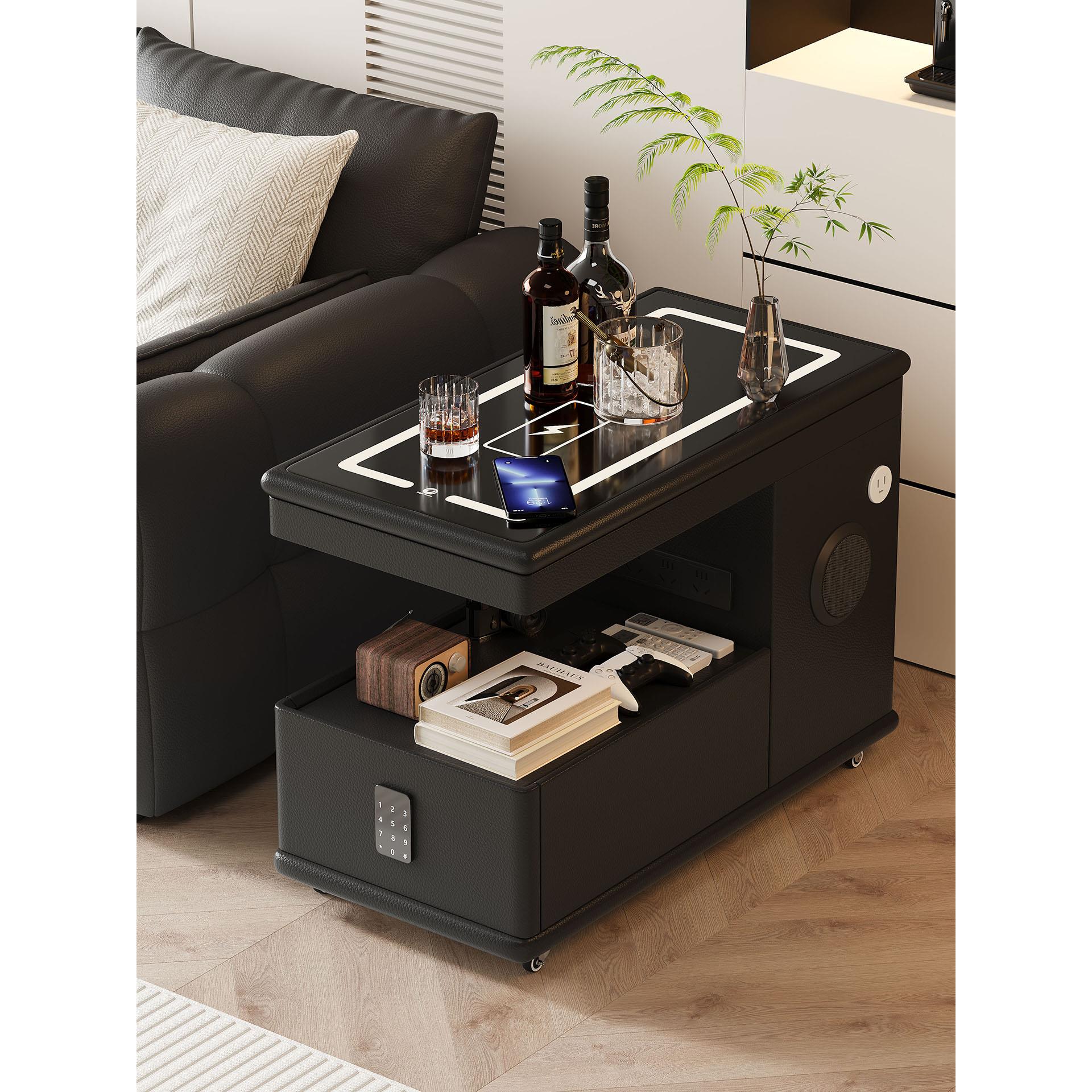 新款客厅沙发边几推车可移动多功能茶几小户型现代简约边柜轻奢