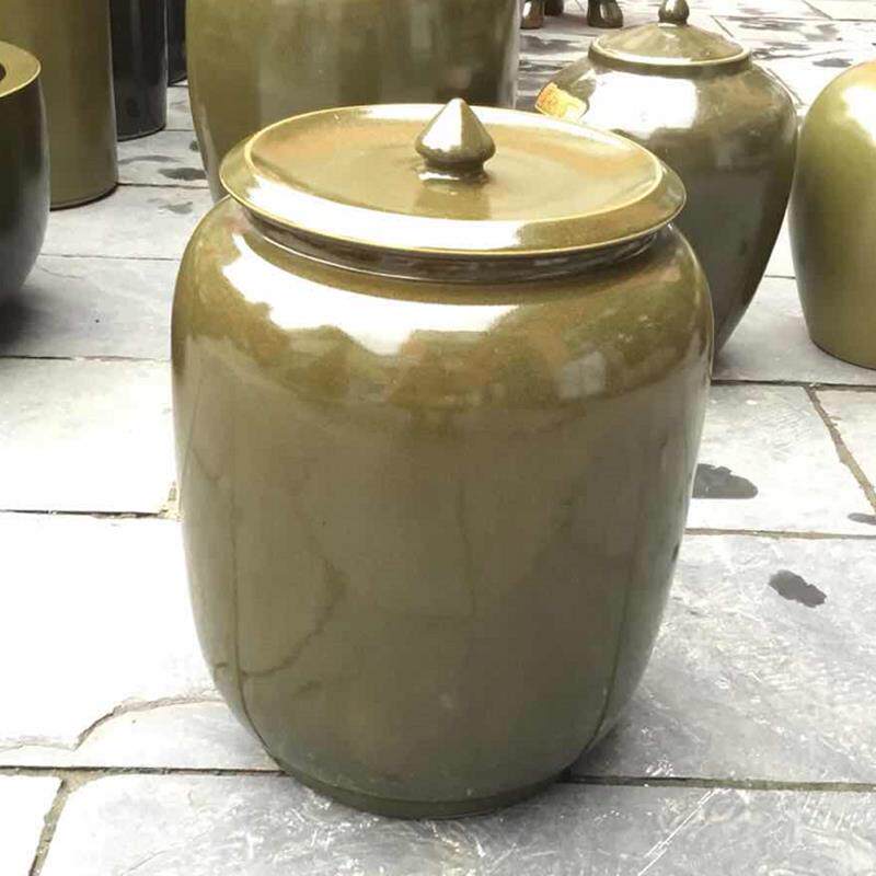 景德镇家用陶瓷密封20斤50斤储物罐箱米缸桶腌菜肉酒坛带盖防潮虫
