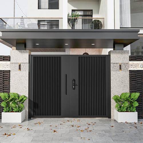 铝合金别墅花园门铁艺庭院大门户外大门农村自建房院子大门双门