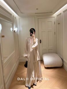 高腰裙两件套女2026春季 衬衫 温柔风长袖 显瘦气质时尚 套装 新款 法式