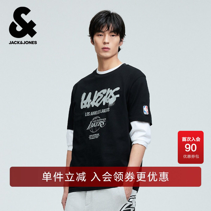 男装T恤短袖简约时尚印花纯棉图片