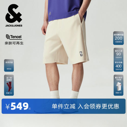 OVERSIZED版型，松紧抽绳腰头，双侧插袋