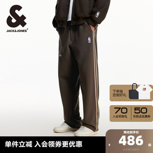 男裝 杰克瓊斯NBA聯名款 男褲 長褲 凱爾特人隊春季 刺繡寬松衛褲