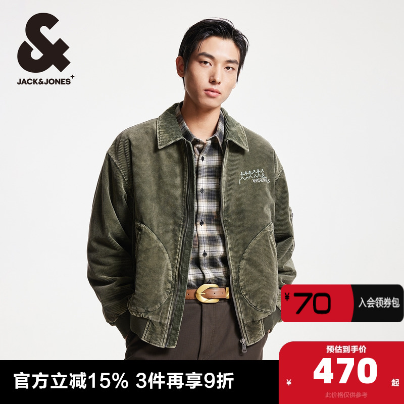 杰克琼斯冬季新款胸前刺