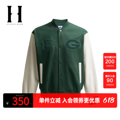 SEASONHIGH棒球领春秋夹克
