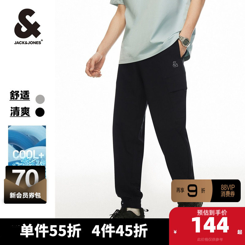 杰克琼斯outlets春季工装裤子男裤潮牌休闲简约束脚休闲裤男装