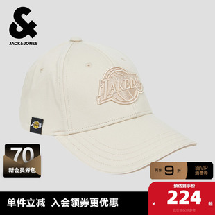 杰克琼斯奥特莱斯NBA联名男士帽子秋季2025年新款刺绣纯棉帽子