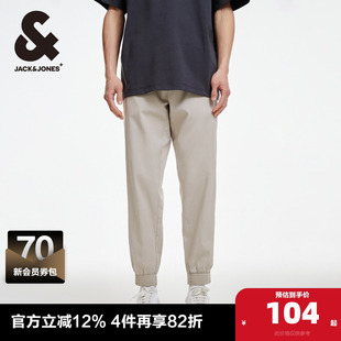 款 莱塞尔长裤 含天丝环保男士 子男装 纯色休闲裤 杰克琼斯春季