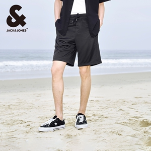 杰克琼斯夏季新款裤子通勤衣服直筒休闲裤男士短裤男款男装