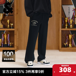 刺绣贴布宽松裤 杰克琼斯奥莱NBA联名男装 休闲裤 春秋新款 子长裤