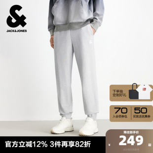 抽绳休闲百搭日常纯棉舒适合体收脚口卫裤 新款 子 秋季 杰克琼斯男装