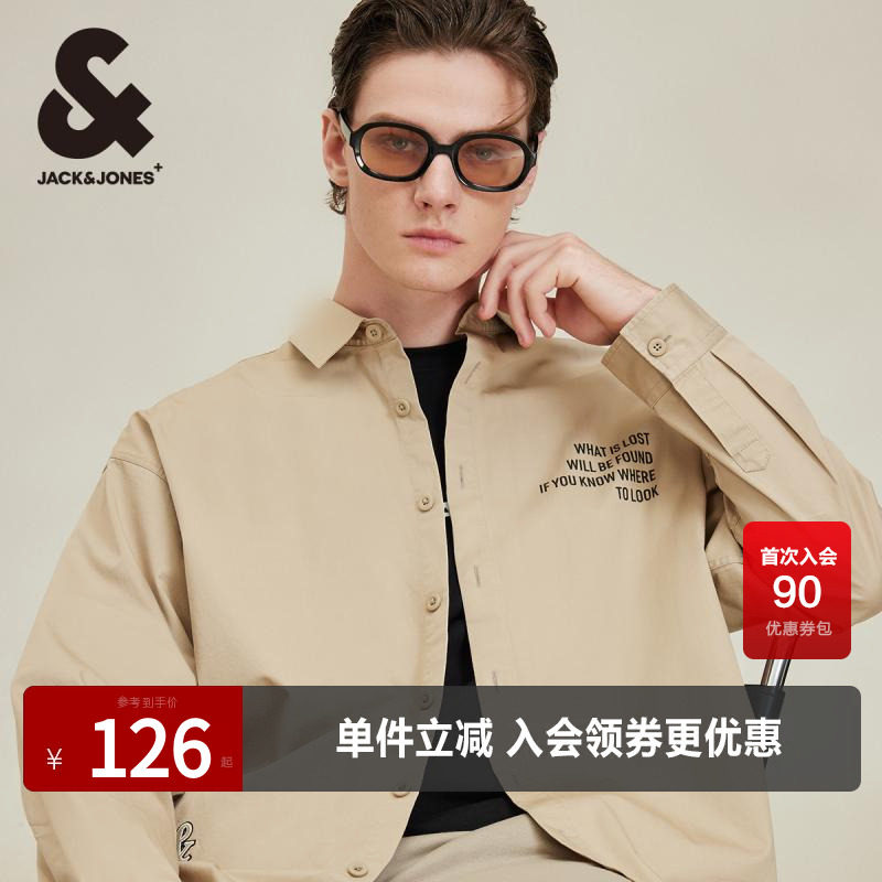 杰克琼斯男士长袖衬衫