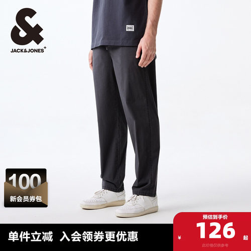 杰克琼斯长裤洗水染色休闲裤