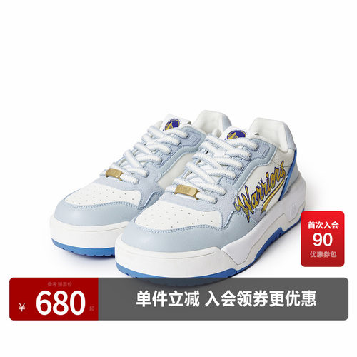 鞋面透气孔设计，NBA金州勇士联名