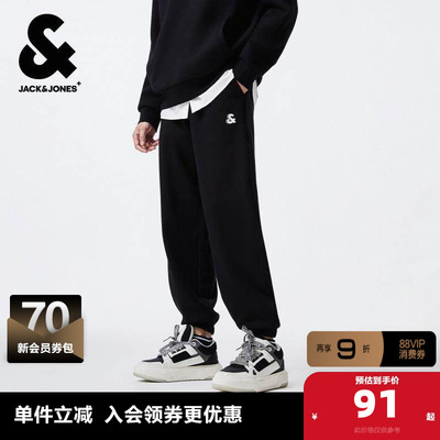 杰克琼斯长裤束脚卫裤