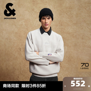 毛衣针织衫 冬季 纯色上衣 男装 杰克琼斯NBA联名湖人队2025年新款