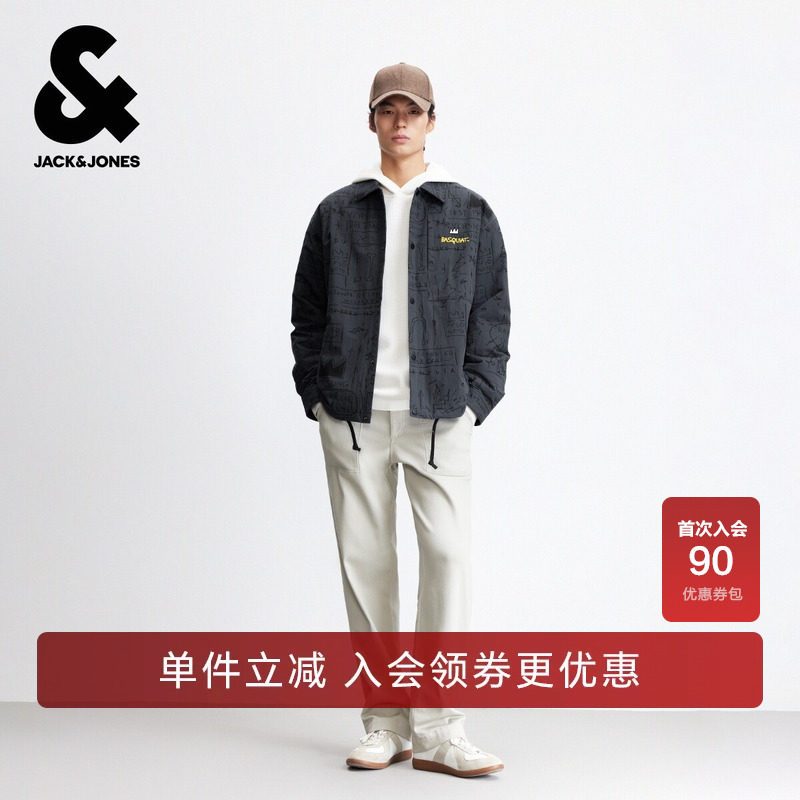【棉服合集】杰克琼斯秋男装棉服宽松翻领常规BSQ联名刺绣高级感