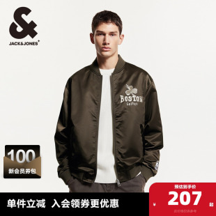 NBA联名凯尔特人队棒球领男款 杰克琼斯男装 新款 外套春季 夹克