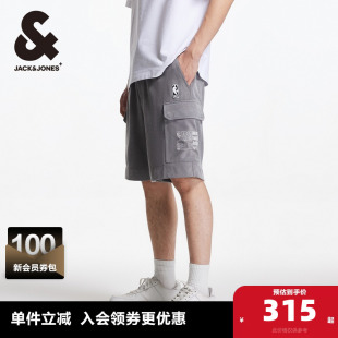 子男装 宽松短裤 NBA联名松紧抽绳腰头运动时尚 杰克琼斯outlets夏季