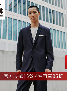 杰克琼斯秋季商务休闲西装外套
