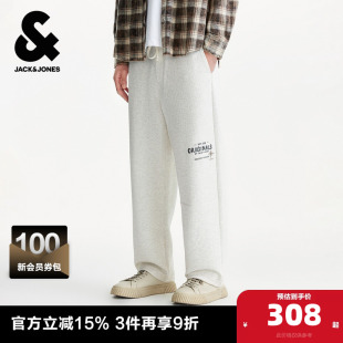 字母刺绣宽松休闲裤 春秋2025年新款 子 休闲裤 杰克琼斯奥特莱斯男装
