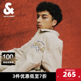 NBA联名鹈鹕队略宽松尖领男款 杰克琼斯男装 新款 外套春季 夹克