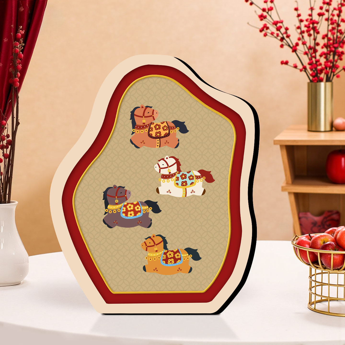 马年新款办公室摆件入户玄关装饰