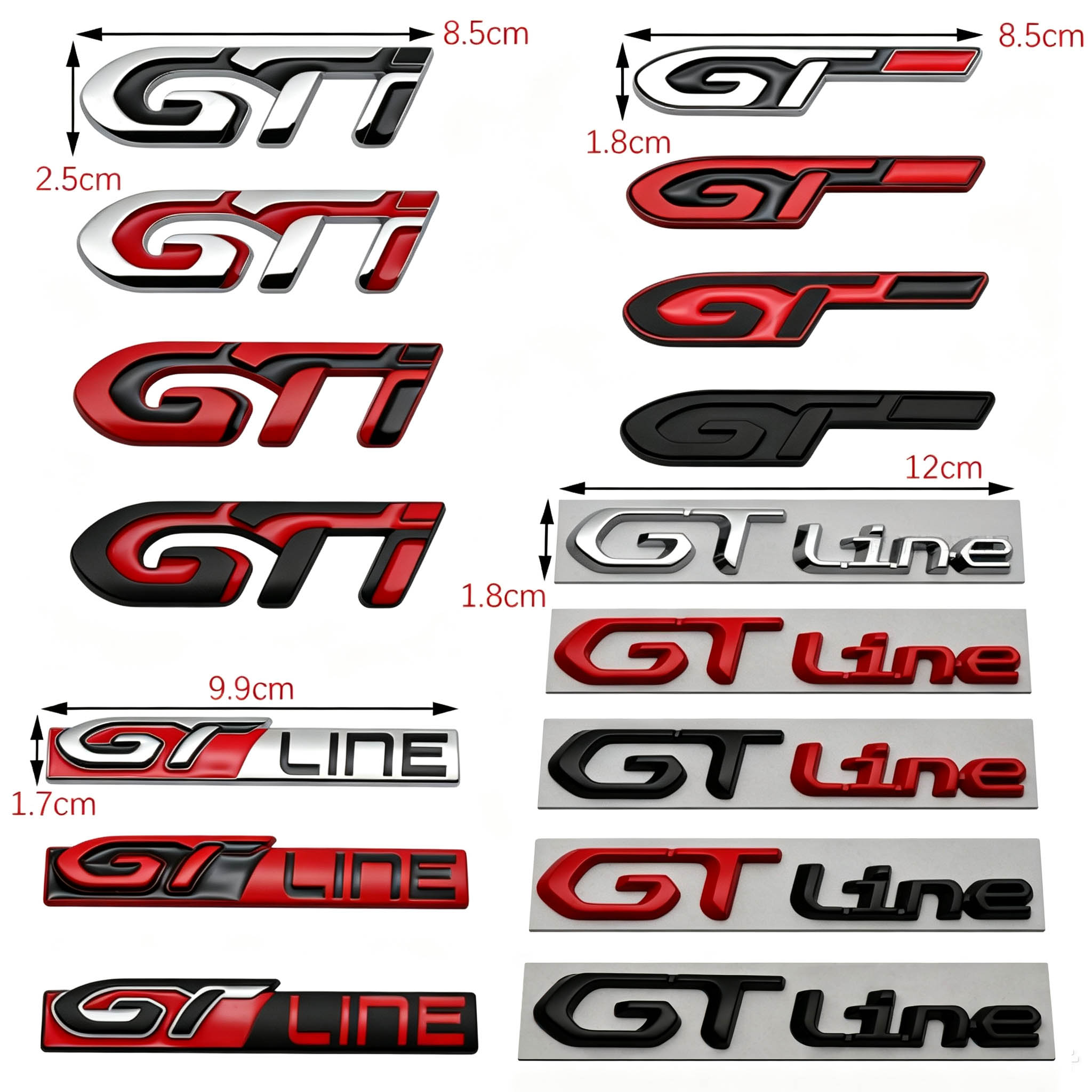 GTline车标适用于标致GT汽车装饰贴/反光贴