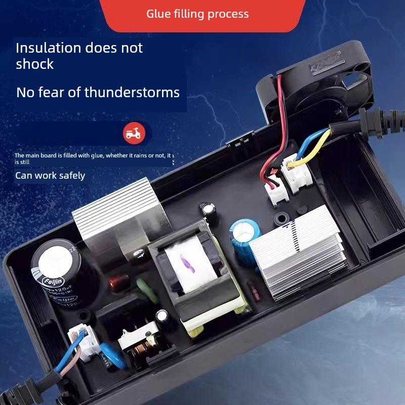 适用于新日电动汽车充电器48V12Ah60V20Ah72伏防水铅酸石墨烯快充