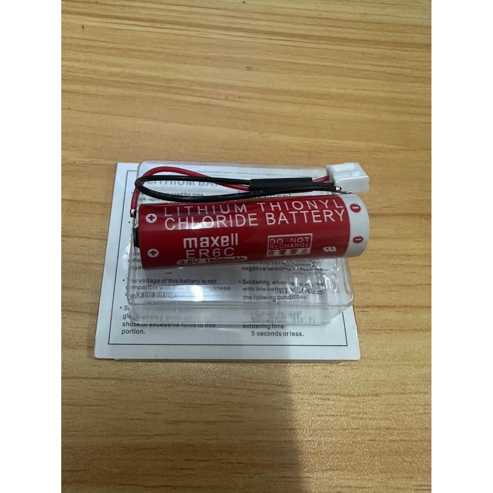 三菱PLC电池ER6C(AA)3.6V三菱FX2N用锂电池F2-40BL电池ER6C AA