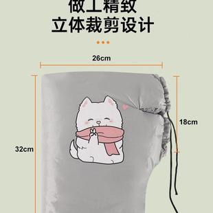 保暖电瓶踏板摩托车防风防寒挡雨加厚棉保暖手把套 电动车手套冬季