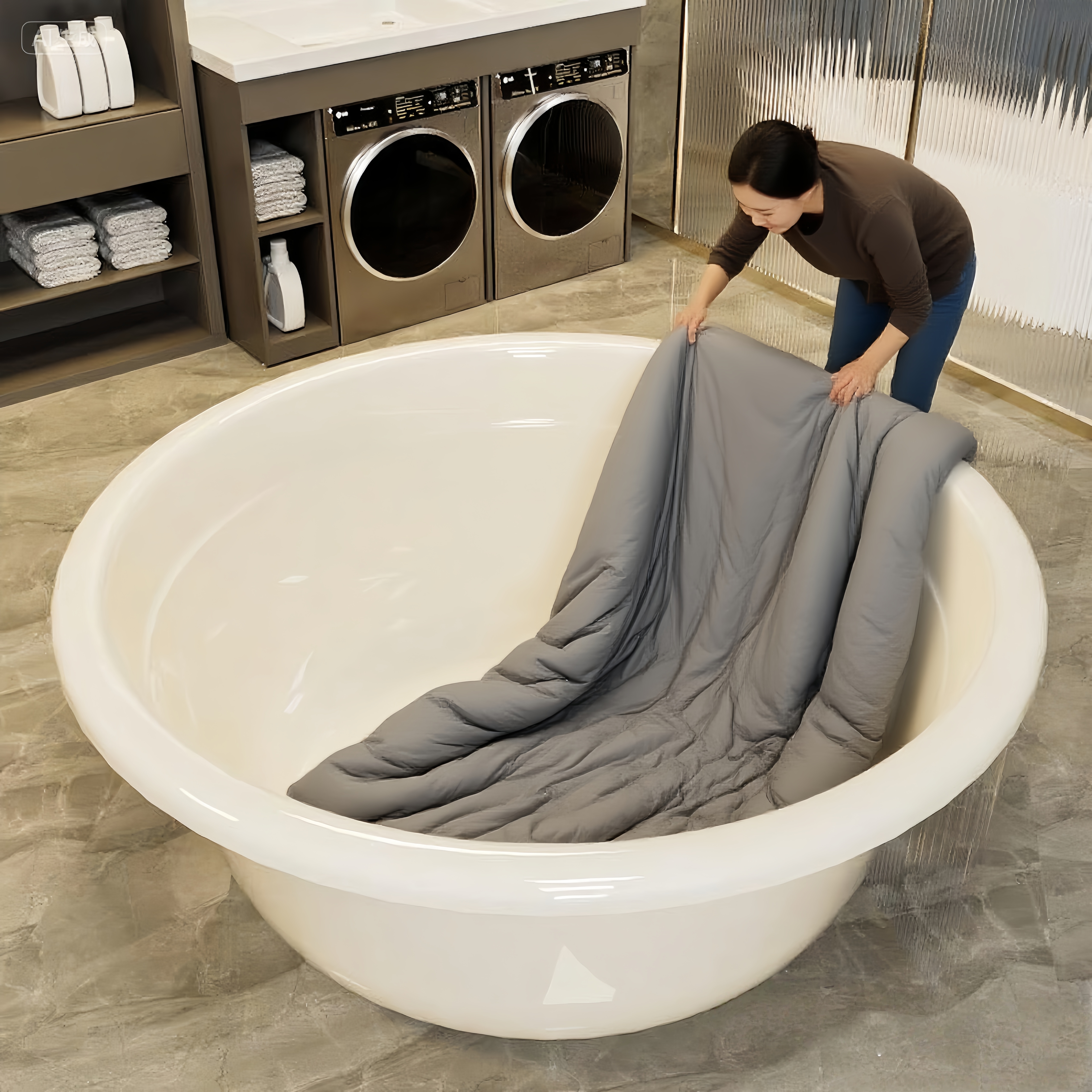 食品级儿童洗澡桶超厚洗衣大盆子