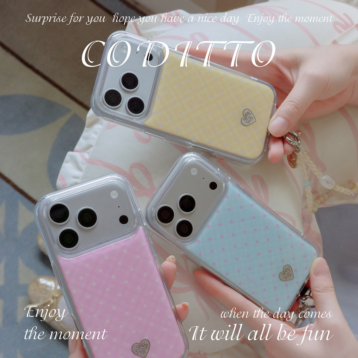coditto奶油黄适用苹果手机壳图片