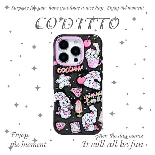 coditto甜品兔适用苹果16手机壳
