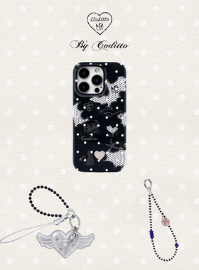 coditto破碎波点双层印花适用iphone17pro16promax手机壳创新韩系小众苹果17promax16pro1516保护套高级少女