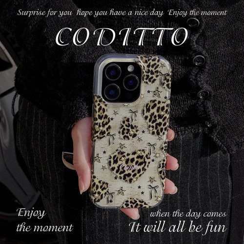 coditto豹纹格纹双层16pro手机壳