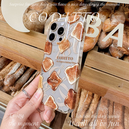 coditto烘焙吐司适用苹果手机壳