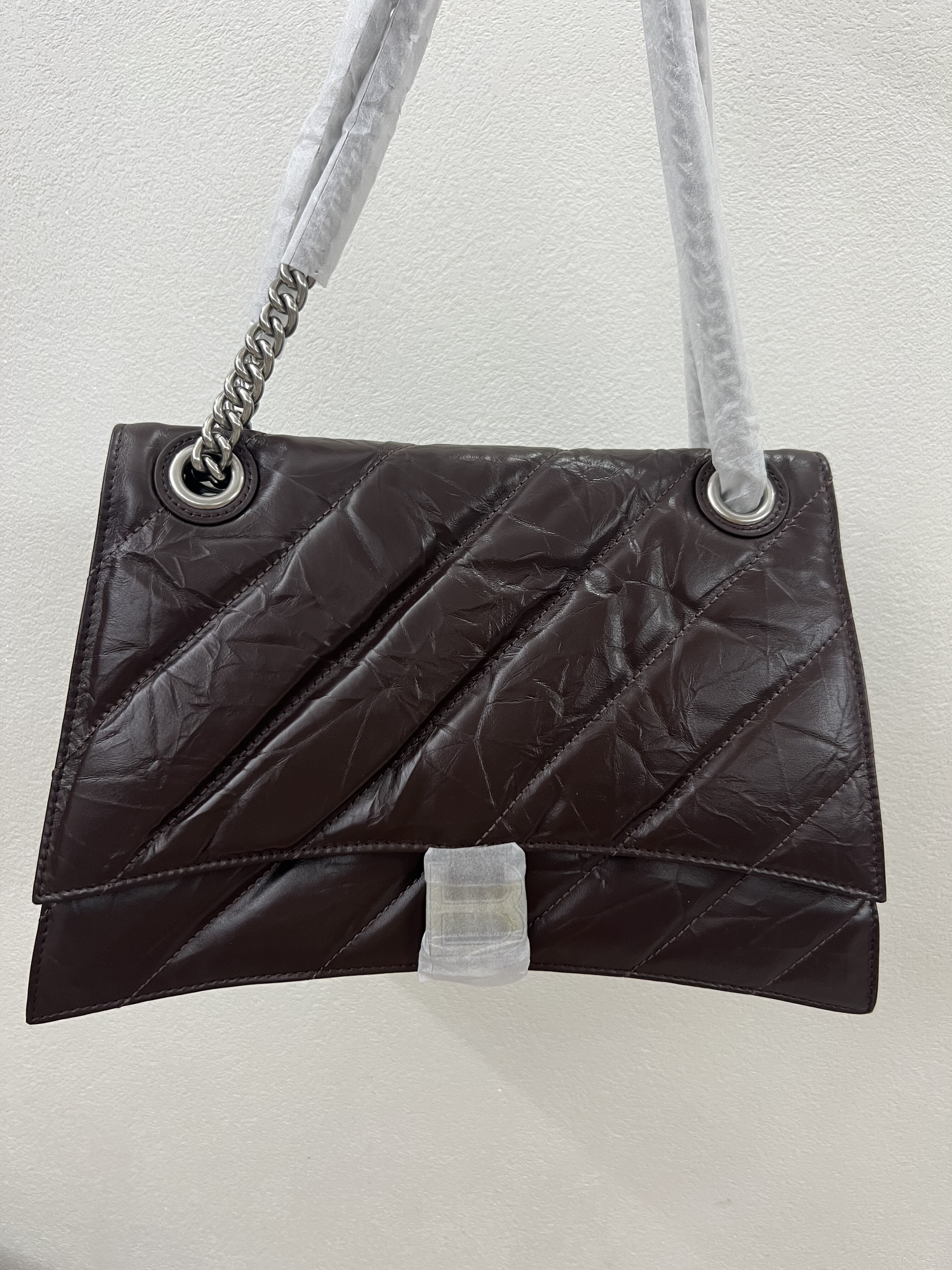 头层牛皮高版本b家沙漏包2025年新款真皮