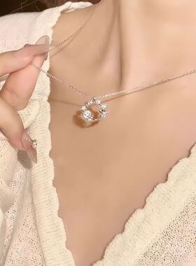 足银999恋恋星球项链女新款轻奢