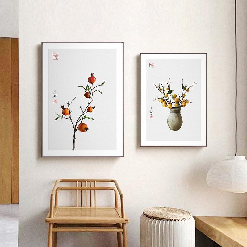 现代轻奢客厅装饰画沙发背景墙挂画几何房间卧室麋鹿潮流新家壁画图片