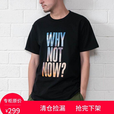【adlib清仓店】ad-lib香港潮牌 WHY NOT NOW彩印花短袖T恤