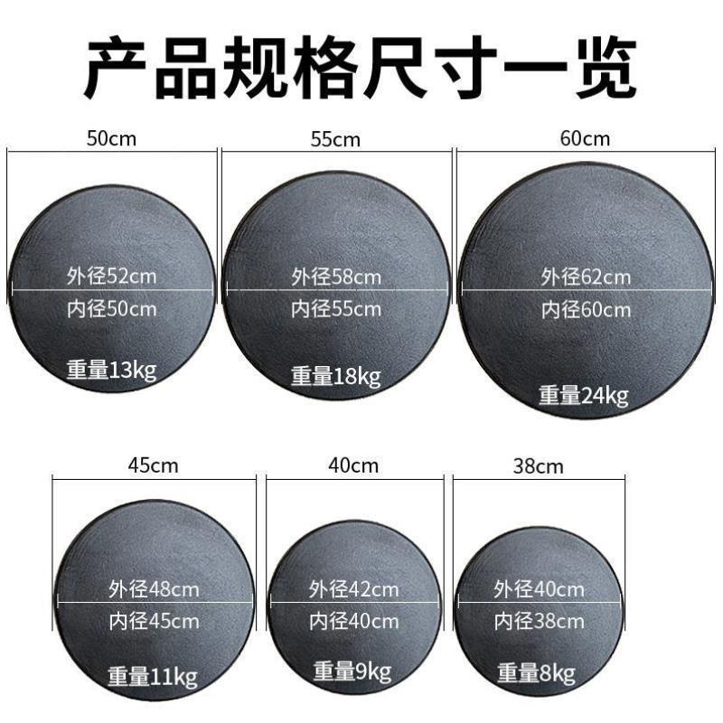 老式加厚铸铁鏊子家用煎饼果子锅商用烙饼锅山东杂粮煎饼生铁鏊子