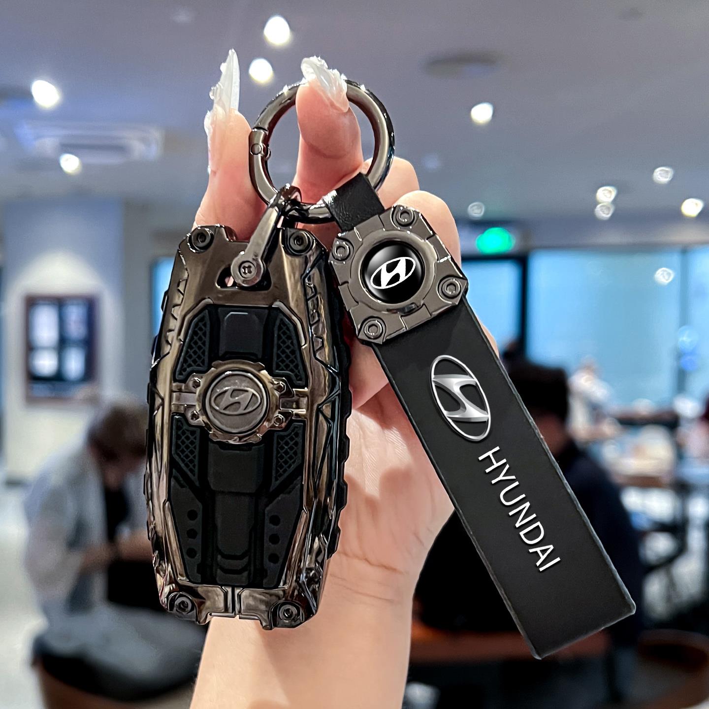 现代ix35钥匙套老款朗动汽车名图男女悦动包悦纳扣菲斯塔壳伊兰特