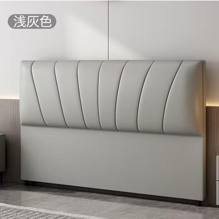 床头板软包实木靠背轻奢超薄网红2023新款简约单卖儿童床头靠背板