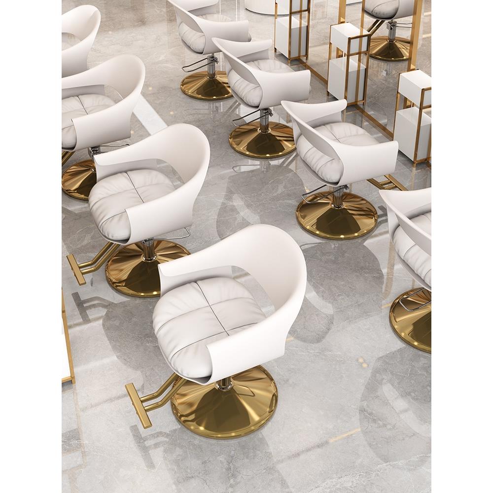 网红新款美发椅子发廊专用升降旋转时尚剪发座椅轻奢烫理发店椅子