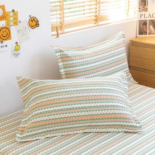 A类100纯棉加厚老粗布枕套一对装全棉枕芯套48cmx74cm乳胶枕头套